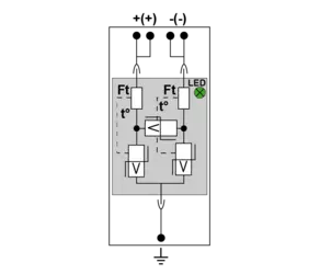 Citel DS210-12DC DC Power Supply Surge Protector, 12V