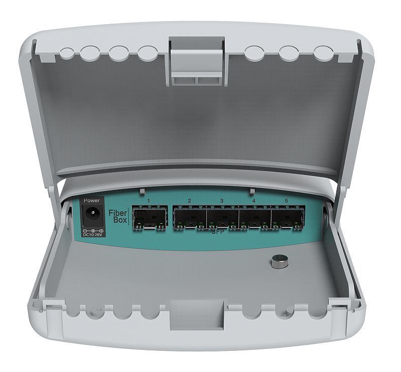 Mikrotik FiberBox An outdoor switch with five SFP ports