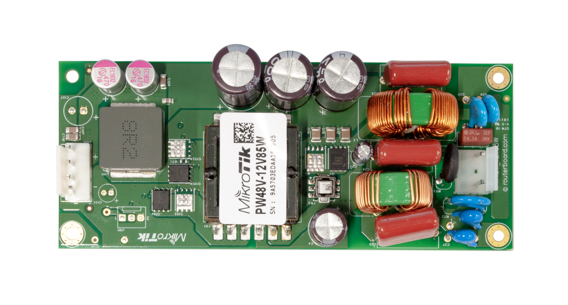 Mikrotik ±48V Open frame Power supply with 12V 7A output, for new r2 CCR revisions