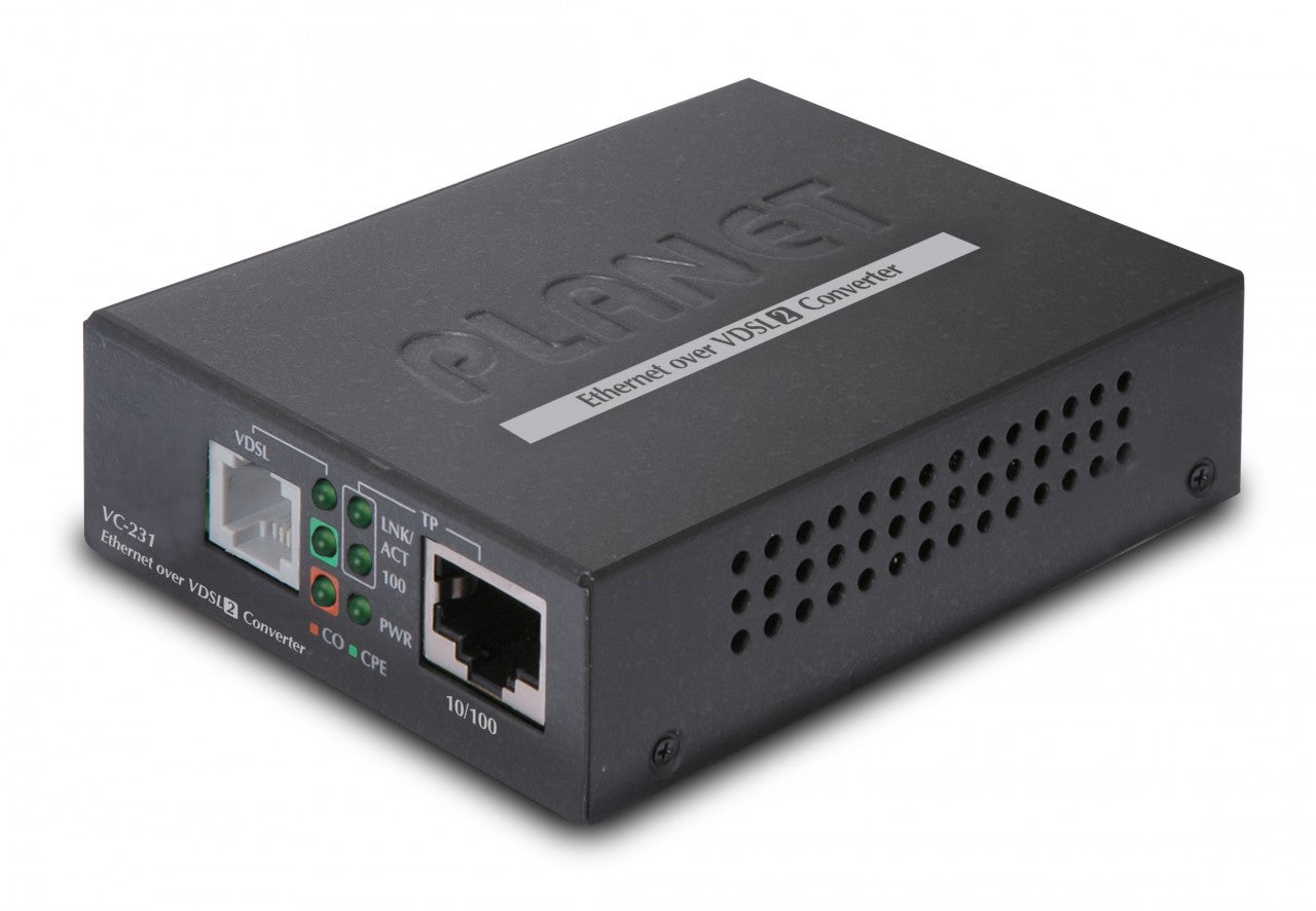 PLANET VC-231 100/100 Mbps Ethernet to VDSL2 Converter (Profile 30a)