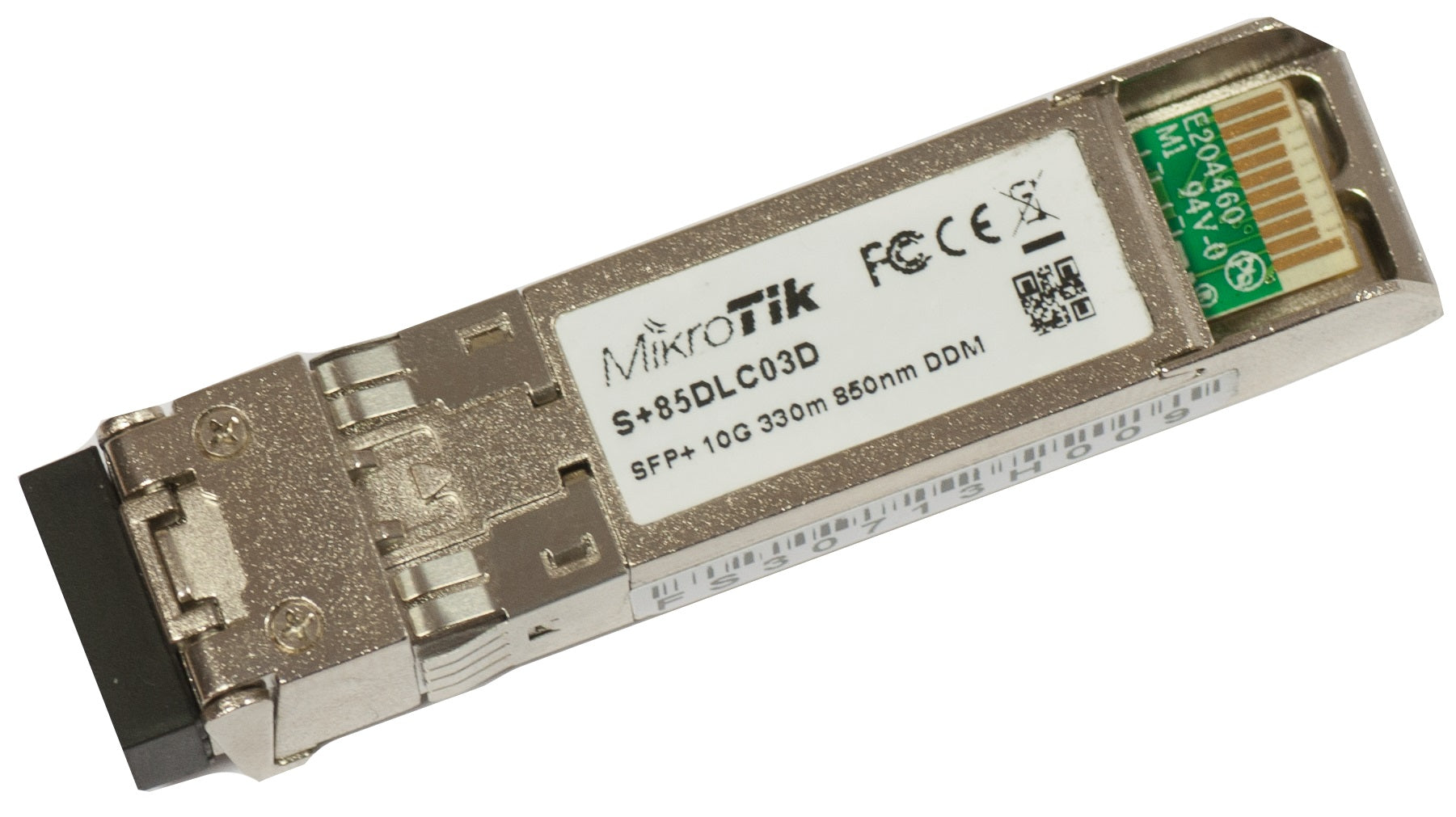 MikroTik S+85DLC03D SFP+ Module (10Gbps, Multi Mode, 300m, 850nm, LC Connector, DDMI)