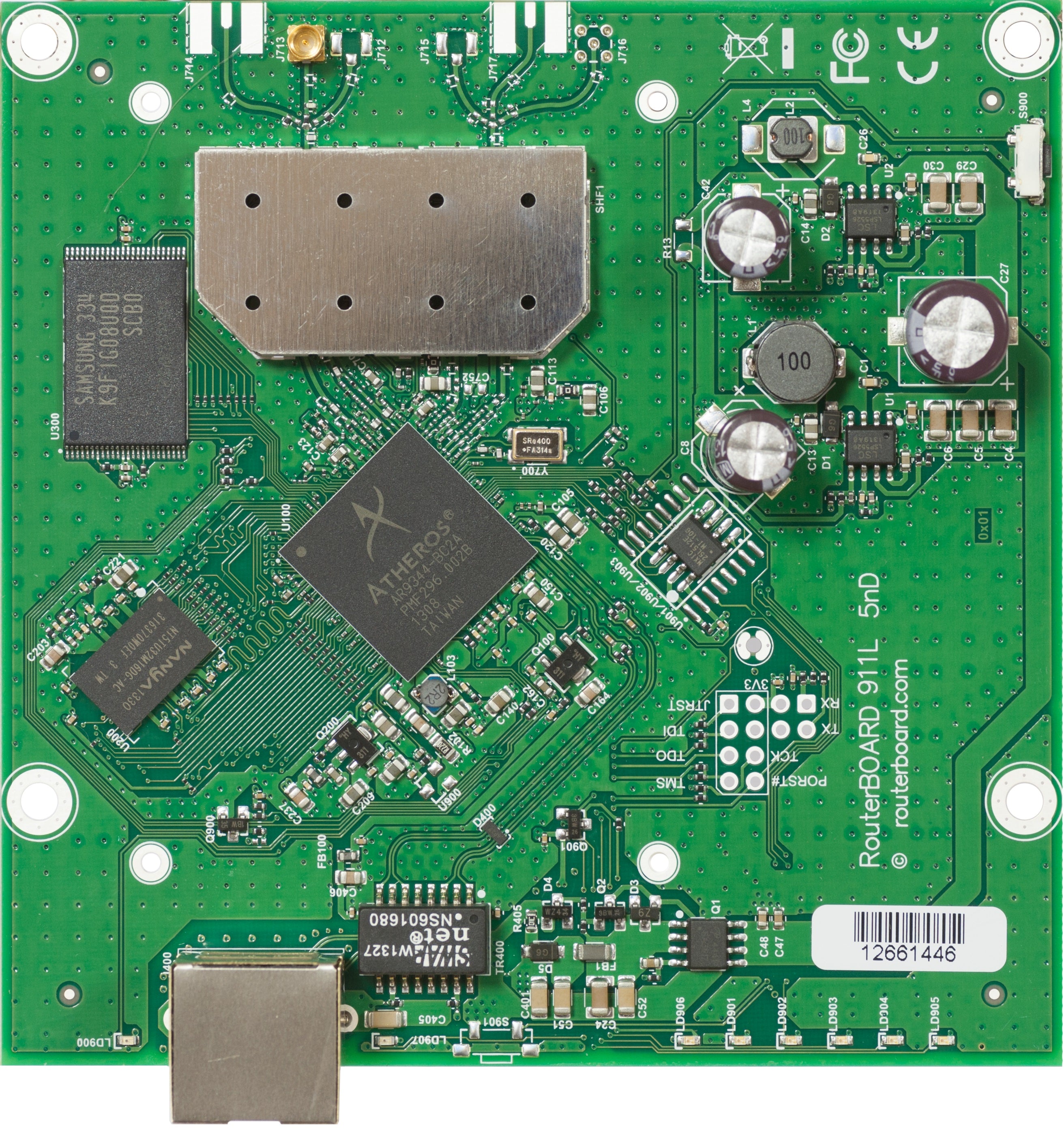 MikroTik RB911-5Hn 911 Lite5 RouterBOARD, 600MHz CPU, 64MB RAM, 802.11a/n 5GHz Single Chain Wireless