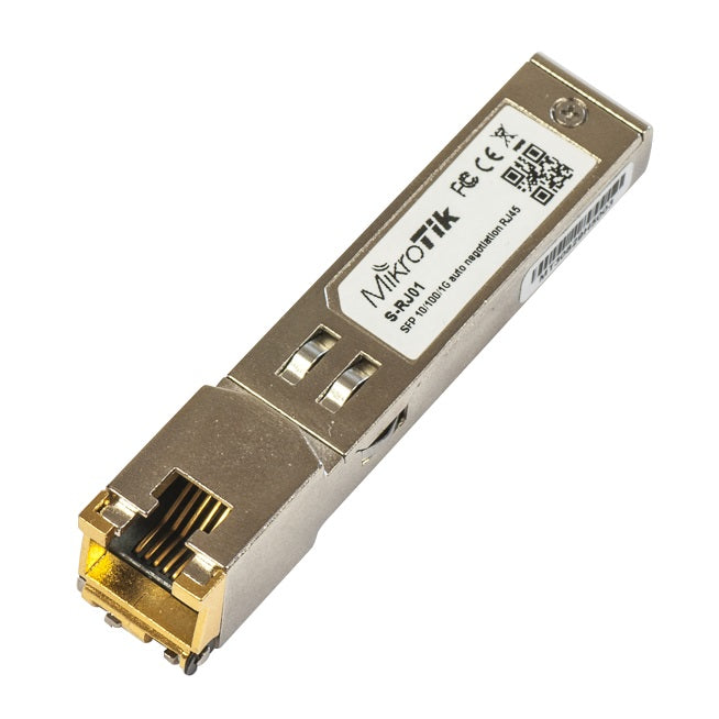 MikroTik S-RJ01 RJ45 SFP 10/100/1000Mbps Copper Module, 100 meters