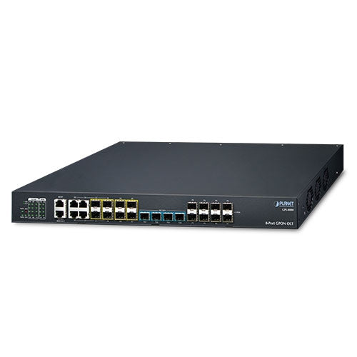 Planet 8-Port GPON OLT 4-Port Gigabit TP/SFP Combo + 4-Port SFP + 4-Port 10G SFP+