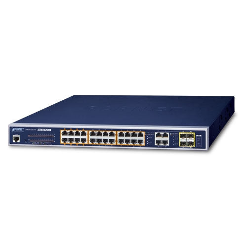 Planet 24-Port 802.3bt PoE++ 4-Port Gigabit TP/SFP Combo Managed Switch 720W