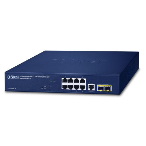 Planet L2/L4 8-Port Gigabit Ethernet 2-SFP Managed Switch
