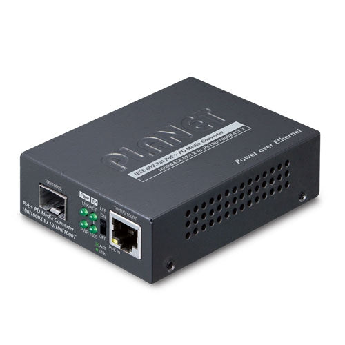 Planet  GT-805A-PD 802.3at PoE+ PD Copper to SFP Gigabit Media Converter