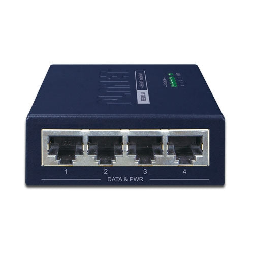 Planet 4-Port IEEE 802.3at High Power over Ethernet Injector Hub