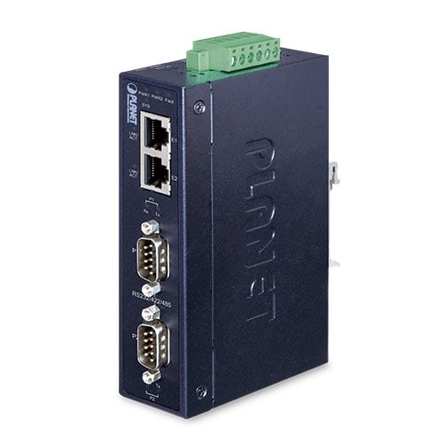 Planet ICS-2200T Industrial 2-Port RS232/RS422/RS485 Serial Device Server