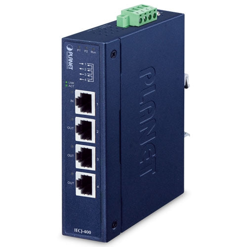 Planet IECJ-400 Industrial 4-Port EtherCAT Junction Slave