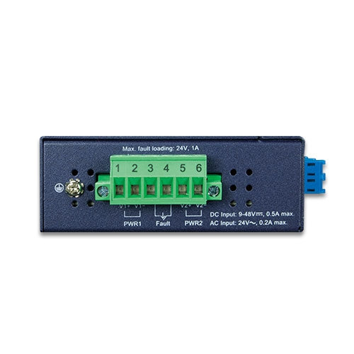 Planet Industrial 2-channel Optical Fiber Bypass Switch w/ 4 x LC Multi-Mode
