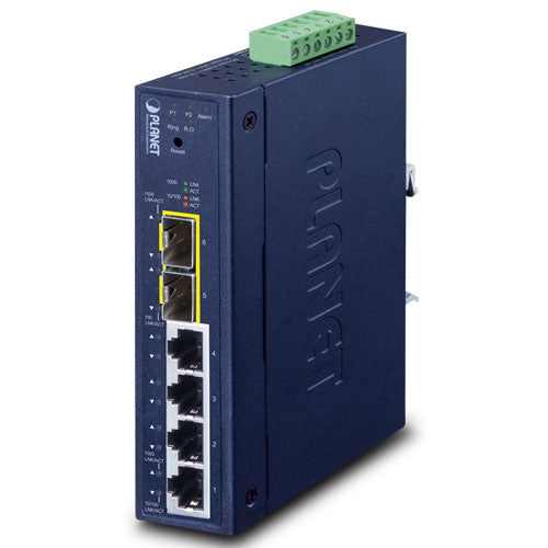 Planet Industrial L2/L4 4-Port Gigabit 2-Port SFP Managed