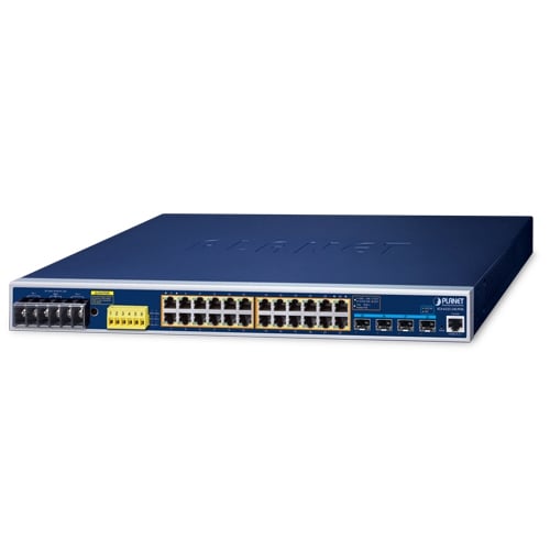 Planet Industrial L3 24-Port 802.3bt PoE + 4-Port 10G SFP+ Managed Ethernet Switch