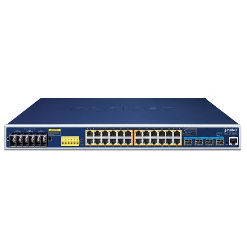 Planet Industrial L3 24-Port 802.3bt PoE + 4-Port 10G SFP+ Managed Ethernet Switch