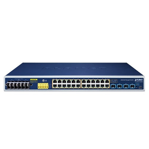 Planet Industrial L2+ 24-Port 2.5G 802.3at PoE + 4-Port 10G SFP+ Managed Ethernet Switch