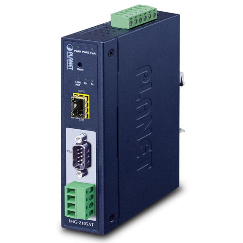 Planet Industrial 1-port RS232/422/485 Modbus Gateway1-Port 100BASE-FX SFP