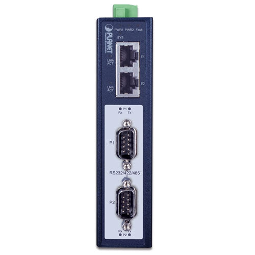 Planet Industrial 2-Port RS232/422/485 Modbus Gateway