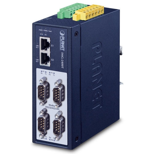 Planet Industrial 4-Port RS232/422/485 Modbus Gateway
