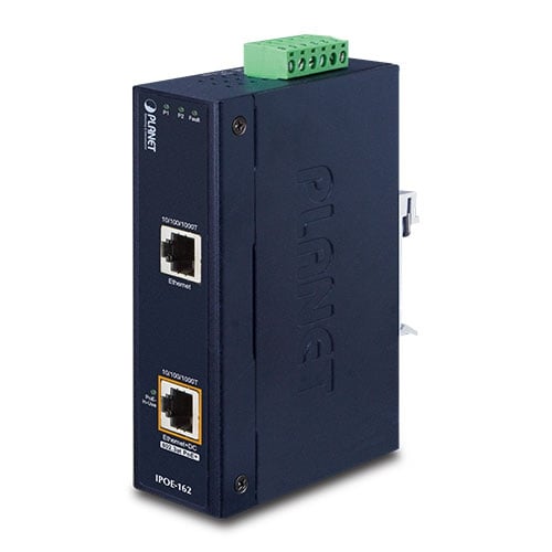 Planet IPOE-162 Industrial IP30 802.3at Gigabit High Power PoE Injector