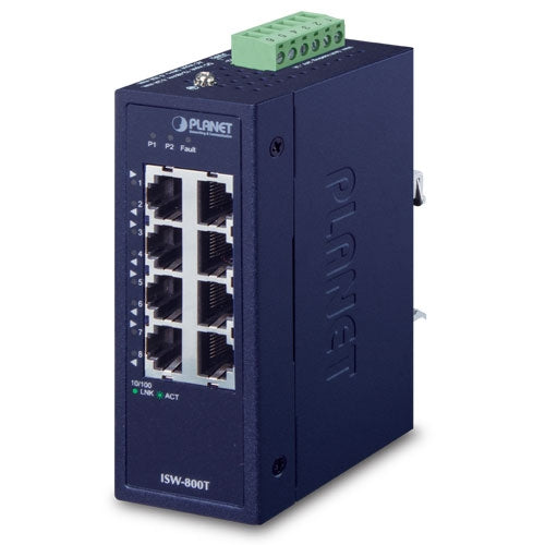 Planet Industrial 8-Port 10/100TX Compact Ethernet Switch