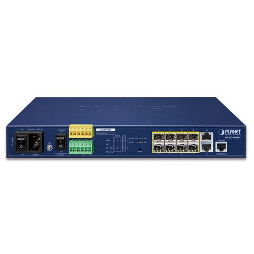 Planet 6-Port SFP + 2-Port 1G/2.5G SFP Managed Metro Ethernet Switch