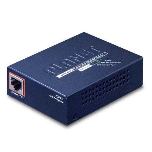 POE-171 - Planet Single-Port Gigabit Ultra PoE Injector (60 Watts)