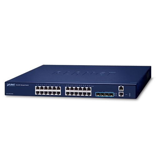 Planet Layer 2+ 24-Port Gigabit+ 4-Port 10G SFP+ Stackable Managed Switch