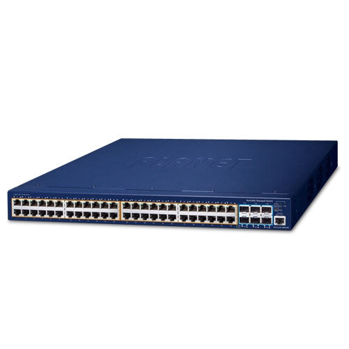 Planet L3 48-Port 10/100/1000T 802.3at PoE + 6-Port 10G SFP+ Stackable Managed Switch 740W