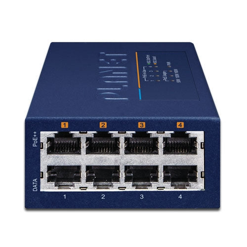 Planet 4-Port Multi-Gigabit 802.3bt PoE++ Injector Hub (160 Watts)