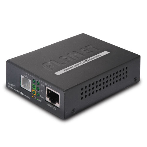 Planet VC-231G 1-Port 10/100/1000T Ethernet to VDSL2 Converter/Bridge (30a profile w/ G.vectoring, RJ11)