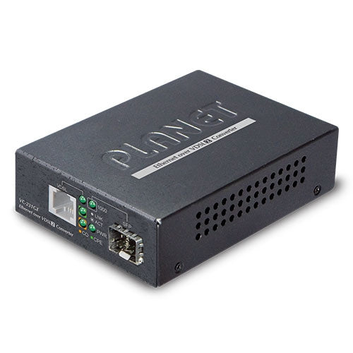 Planet VC-231GF 1-Port 1000BASE-X SFP + 1-Port RJ11 VDSL2 Converter