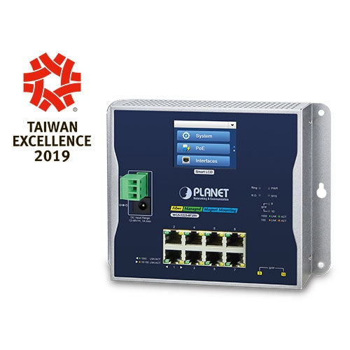 Planet WGS-5225-8T2SV Industrial L2+ 8-Port + 2-Port 1G/2.5G SFP Managed Switch