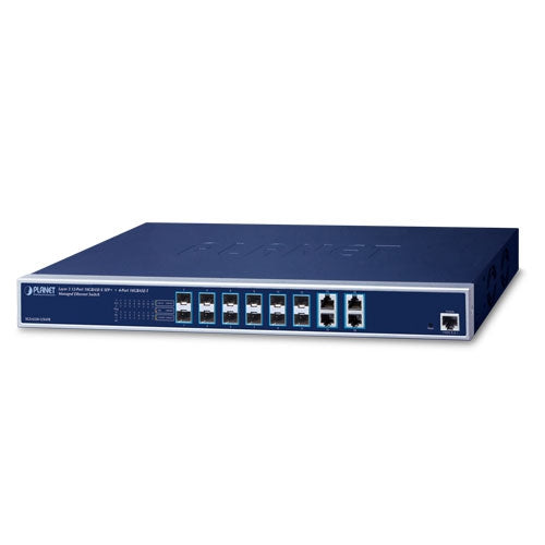 Planet Layer 3 12-Port 10GBASE-X SFP+ + 4-Port 10GBASE-T Managed Ethernet Switch