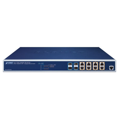 Planet Layer 3 8-Port 10GBASE-T 95W 802.3bt PoE + 4-Port 10GBASE-X SFP+ Managed Ethernet Switch