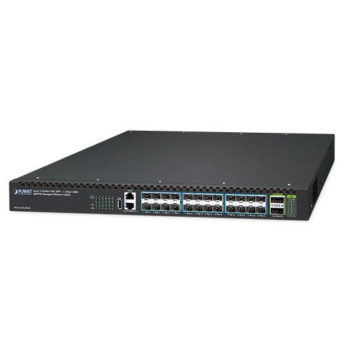 Planet Layer 3 24-Port 10G SFP+ + 2-Port 100G QSFP28 Managed Ethernet Switch