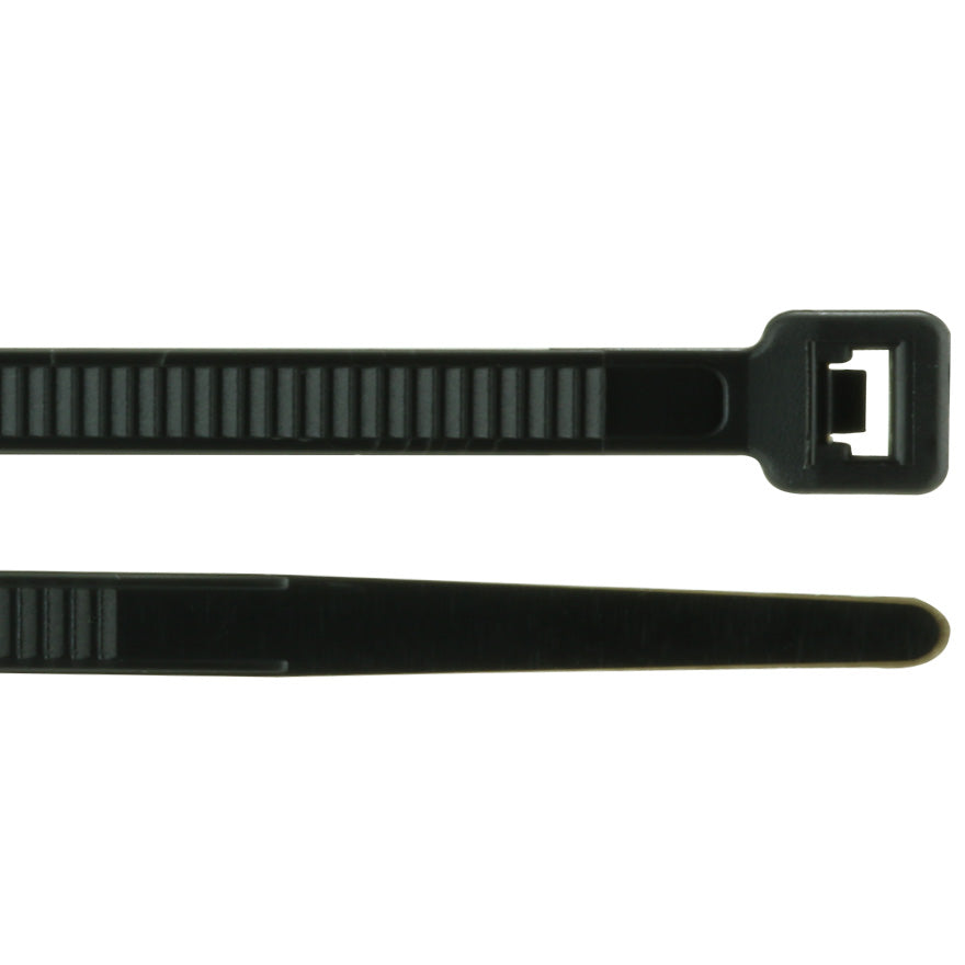 Construct Pro™ 7” Cold Weather Self-Locking Nylon Cable Ties, 100 Pack (Black)