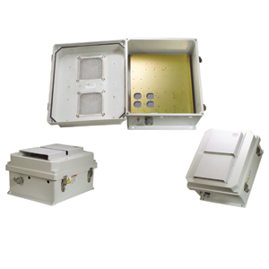 HW-N14-V FRP Nema 14x12x7 vented w/ mount plate