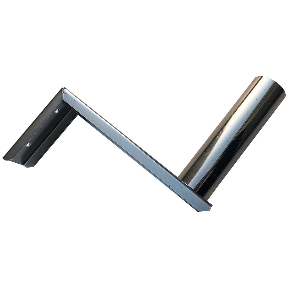 LSO-WMB8-HD - 1.5" diameter Heavy Duty Wall Mount Bracket, Zinc Plated Finish