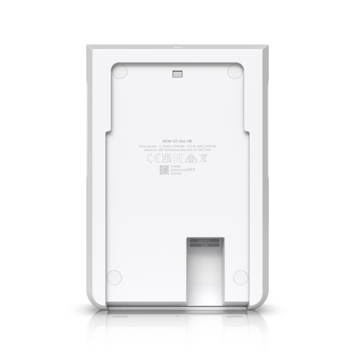 Ubiquiti U7-Pro-Wall Wall-mounted WiFi 7 AP with 6 spatial streams and 6 GHz