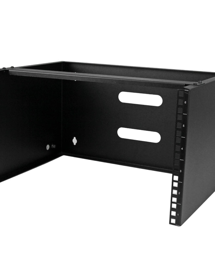6U 12in Deep Wallmounting Bracket for Patch Panel - Steel