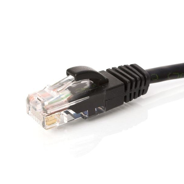 Patch Cord; Cat 5e; 4 Pair U/UTP; 24 AWG; Black; 3 ft. (0.91m)