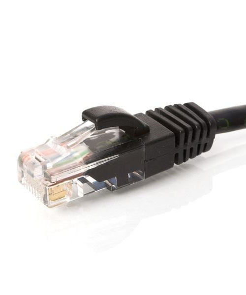 Patch Cord; Cat 5e; 4 Pair U/UTP; 24 AWG; Black; 3 ft. (0.91m)