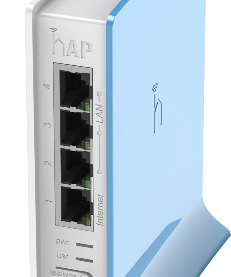 MikroTik RB941-2nD 2.4 GHz hAP Lite Home Access Point, QCA9533-BL3A 650MHz CPU 32MB RAM 4-Port LAN 802.11b/g/n RouterOS L4