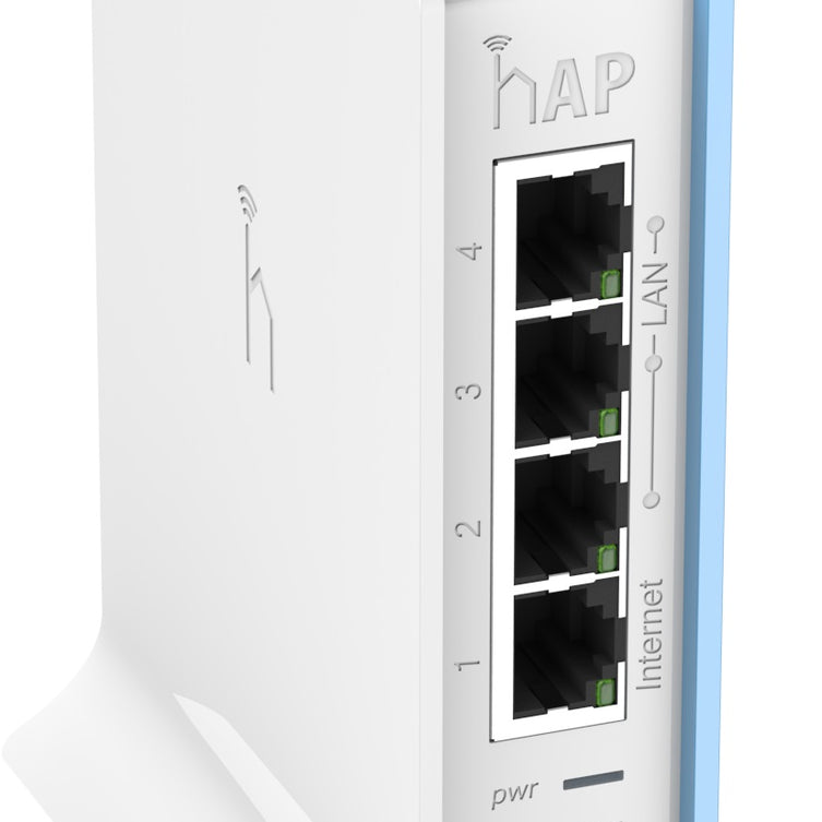 MikroTik RB941-2nD 2.4 GHz hAP Lite Home Access Point, QCA9533-BL3A 650MHz CPU 32MB RAM 4-Port LAN 802.11b/g/n RouterOS L4