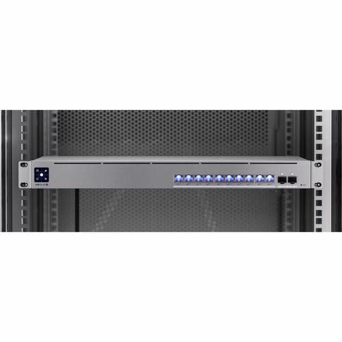 Ubiquiti Pro XG Ethernet Switch - 10 Ports - Manageable - Gigabit Ethernet, 2.5 Gigabit Ethernet, 5 Gigabit Ethernet, 10 Gigabit Ethernet - 100/1000Base-T, 2.5GBase-T, 5GBase-T, 10GBase-T, 1000Base-X, 10GBase-X - 3 Layer Supported - 520 W Power Consumption - 400 W PoE Budget - Twisted Pair, Optical Fiber - PoE Ports - 1U - Rack-mountable