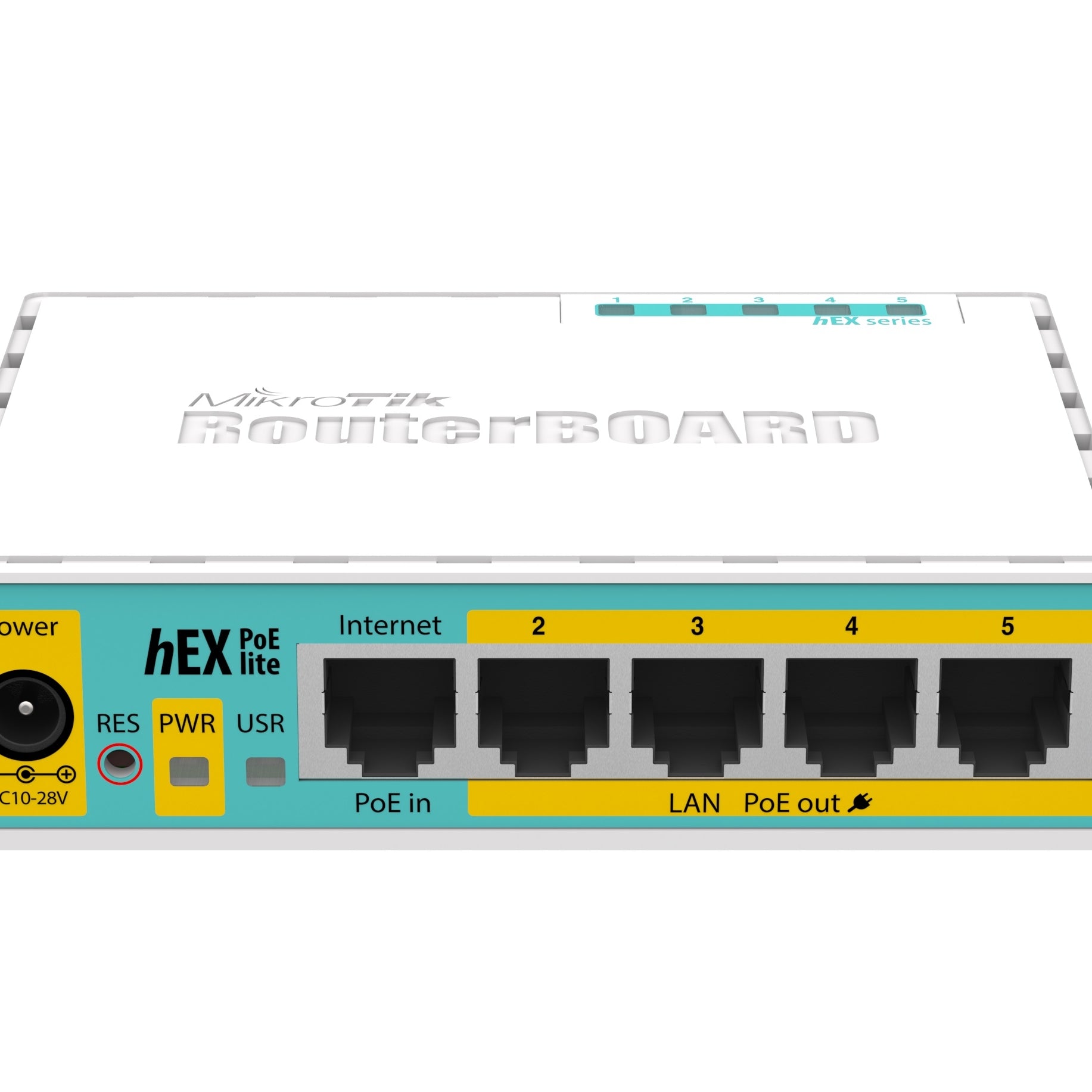 MikroTik RB750UPr2 hEX PoE lite, 650MHz CPU, 64MB RAM, 5 LAN, USB