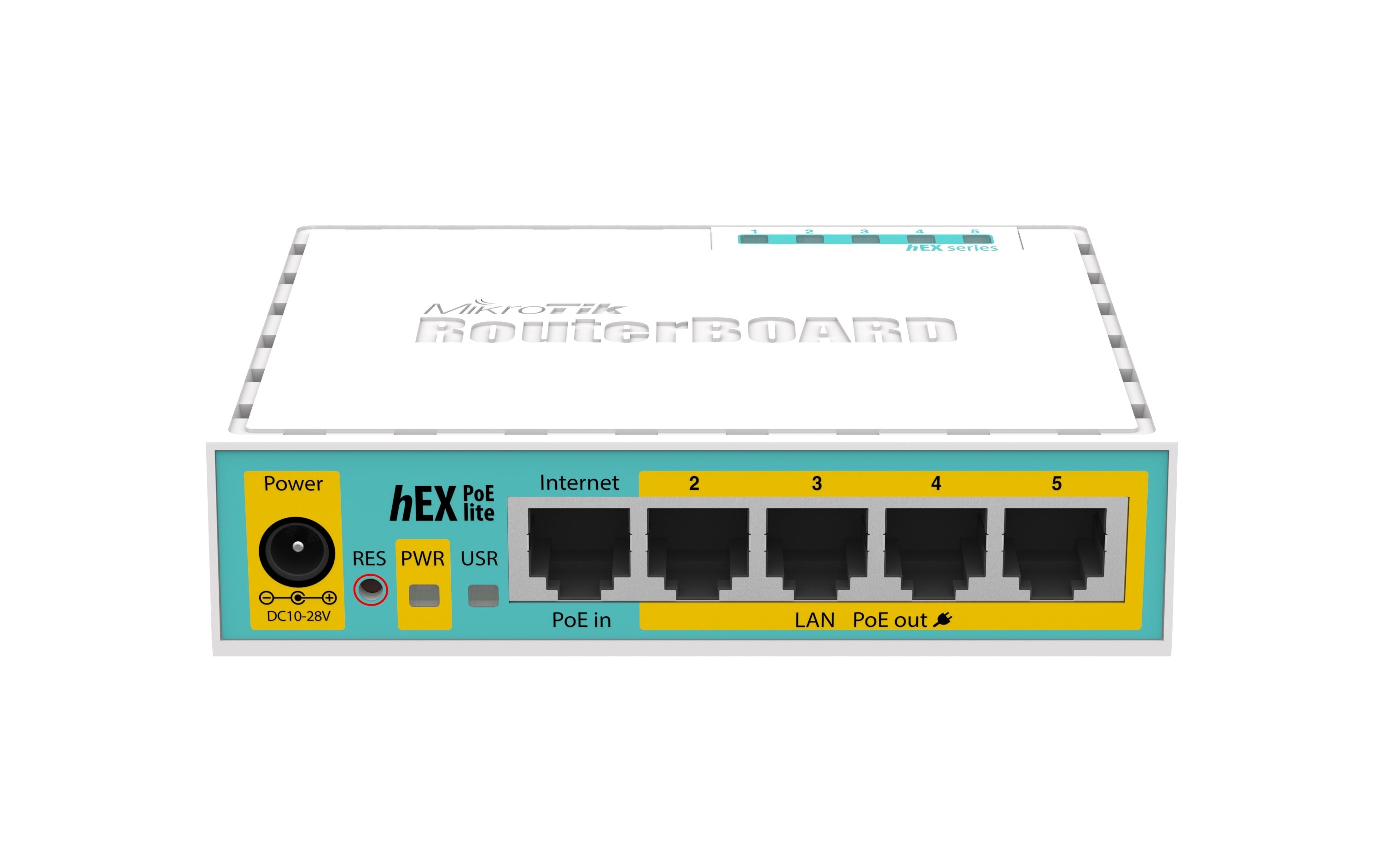 MikroTik RB750UPr2 hEX PoE lite, 650MHz CPU, 64MB RAM, 5 LAN, USB