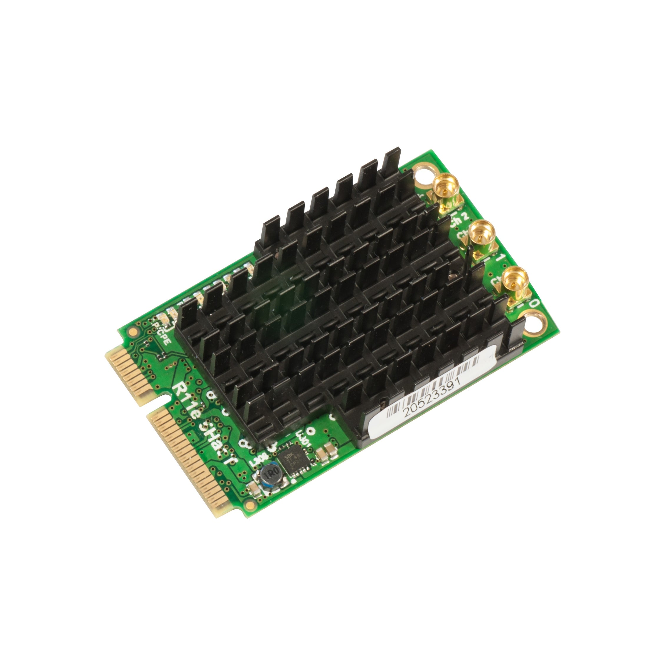 MikroTik R11e-5HacT High Power 5GHz miniPCI-e Card, Triple Chain 802.11ac/a/n, 3x MMCX