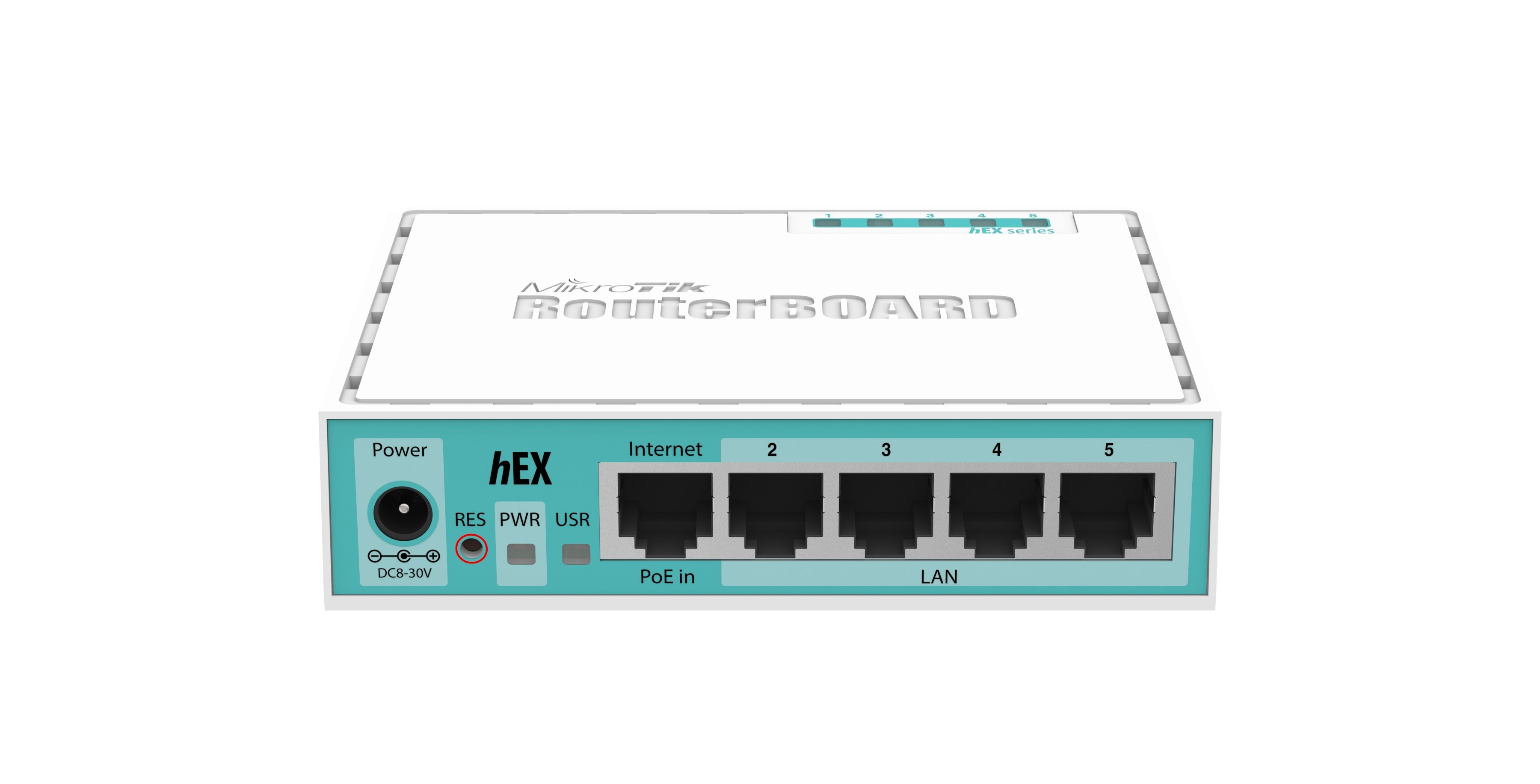 MikroTik RB750Gr3 hEX 5-Port Gigabit Ethernet Router, Dual Core 880MHz CPU, 256MB RAM, USB, microSD, RouterOS L4