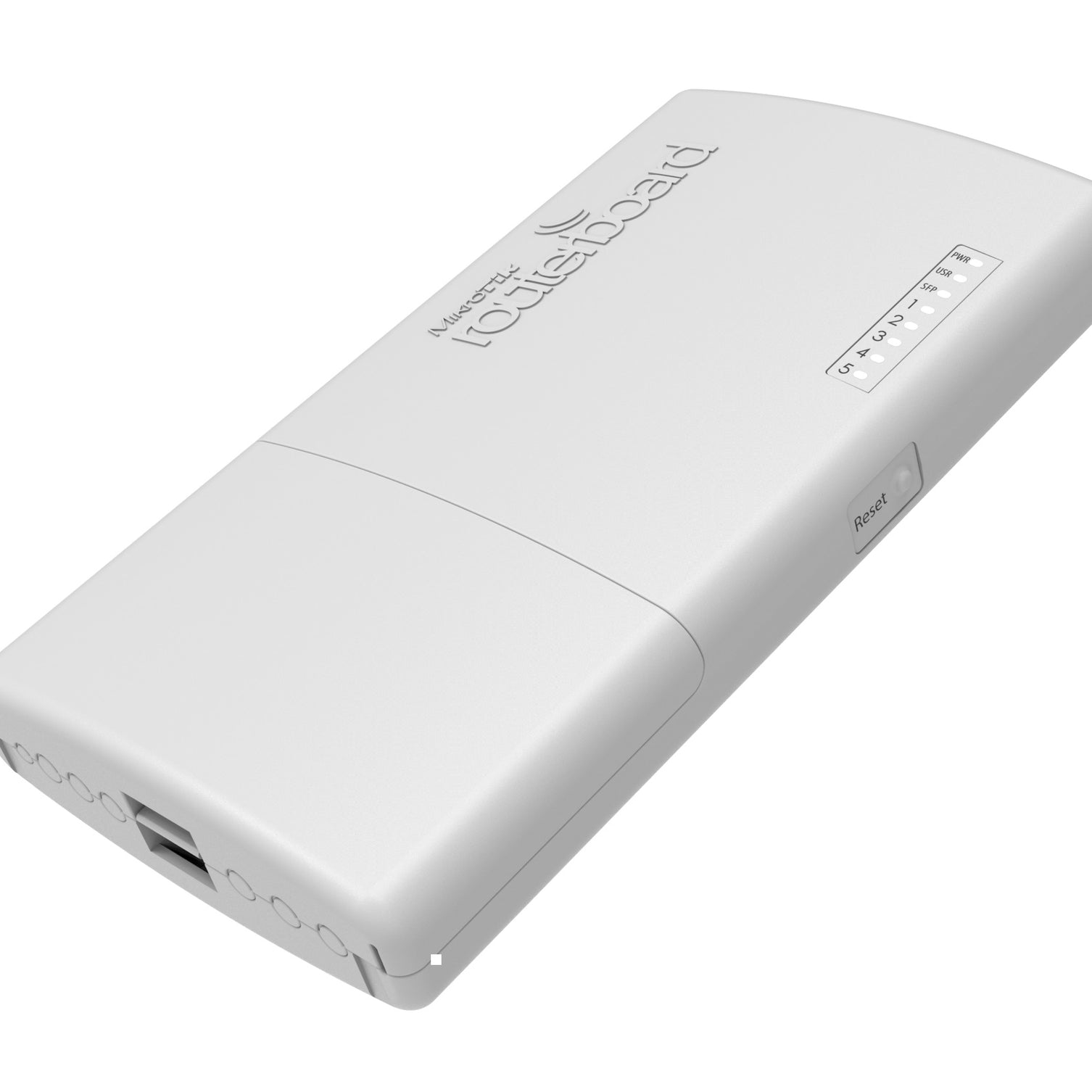 MikroTik PowerBox Pro 5x Gigabit Ethernet Router w/ PoE-out, SFP Cage, Outdoor Enclosure, 800MHz CPU, 128MB RAM